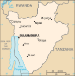 Burundi - mapa kraju