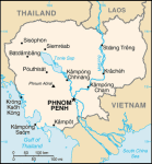 Kamboda - mapa kraju