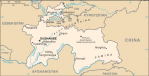 Tadykistan - mapa kraju