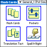 LingvoSoft Polsko <-> Szwedzkie Karty Äwiczebne dla Palm OS Polski - Szwedzki