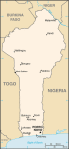 Benin - mapa kraju