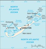 Bermudy - mapa kraju