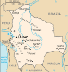 Boliwia - mapa kraju