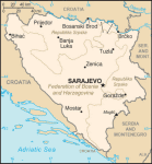 Bonia i Hercegowina - mapa kraju