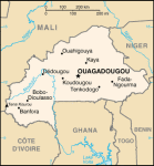 Burkina Faso - mapa kraju