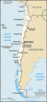 Chile - mapa kraju