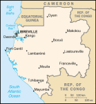 Gabon - mapa kraju