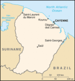 Gujana Francuska - mapa kraju