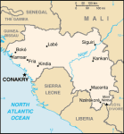 Gwinea - mapa kraju