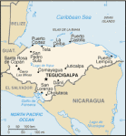 Honduras - mapa kraju