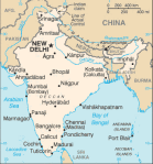 Indie - mapa kraju