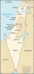 Izrael - mapa kraju