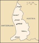 Lichtenstein - mapa kraju