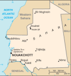 Mauretania - mapa kraju
