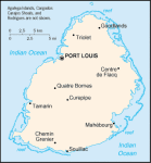 Mauritius - mapa kraju