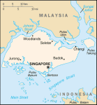 Singapur - mapa kraju