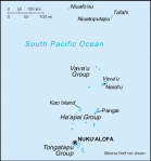 Tonga - mapa kraju
