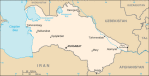 Turkmenistan - mapa kraju