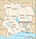 Wybrzeże Kości Słoniowej - mapa kraju